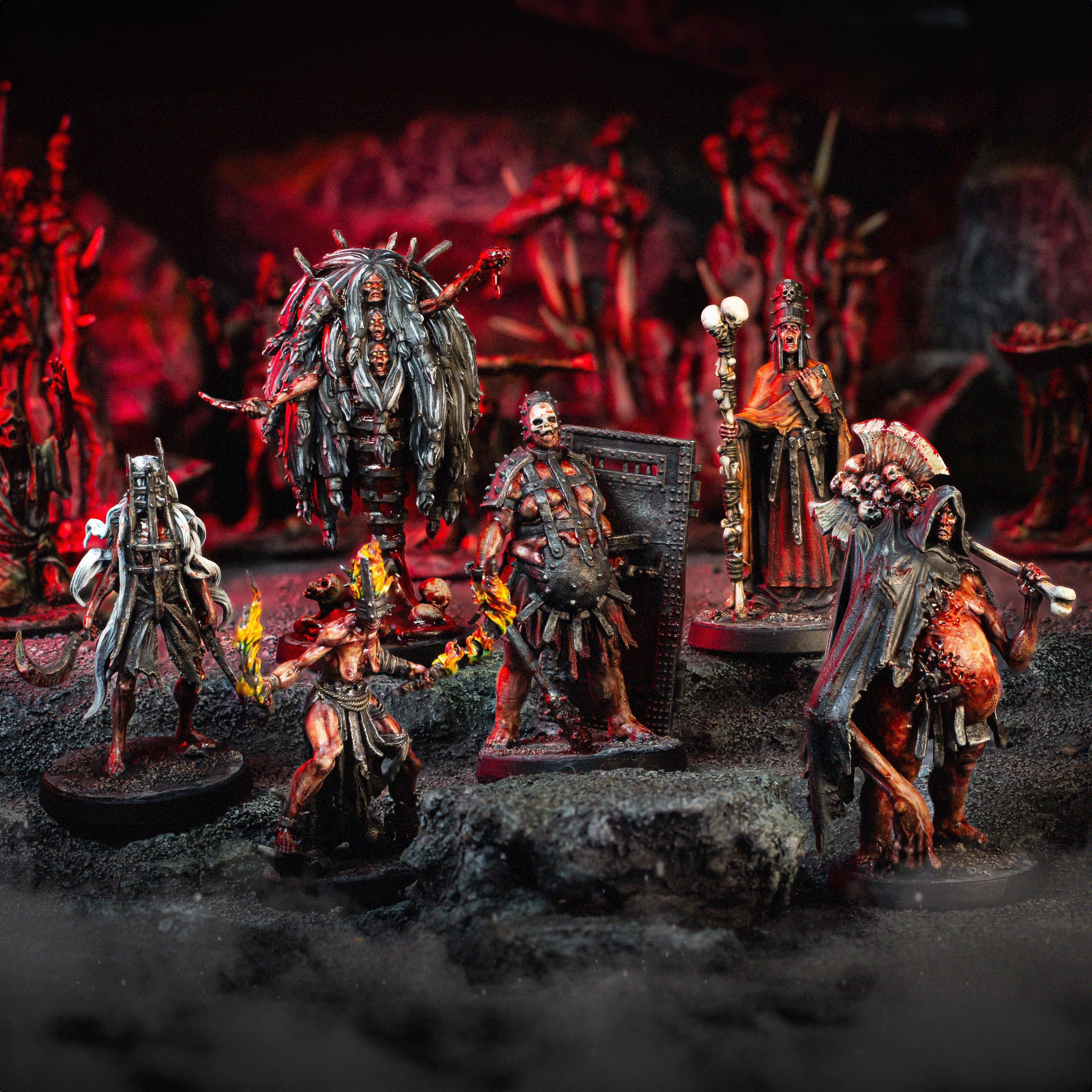 Pain Cult Leaders Set | Tormentor Cults – Bestiarum Games