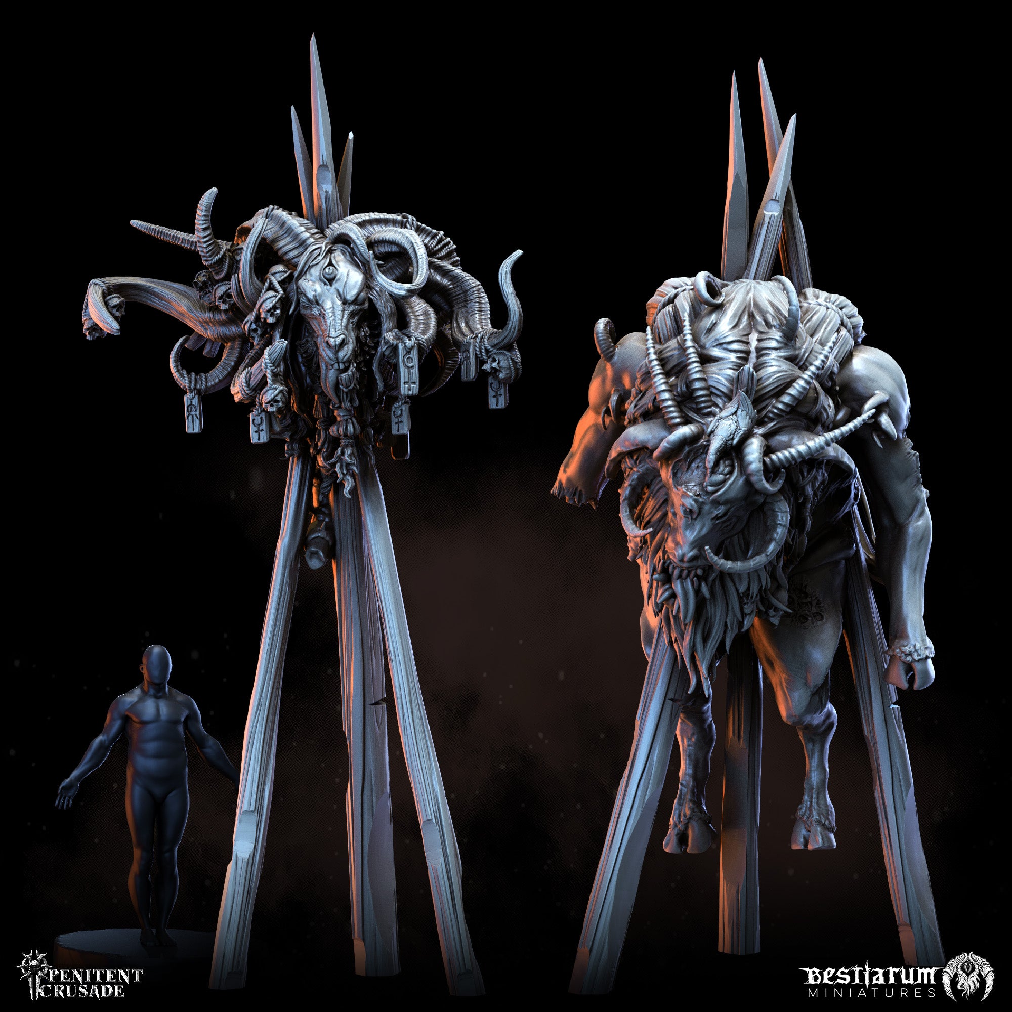 Impaled Children of Baphomet | STL | Penitent Crusade – Bestiarum Games