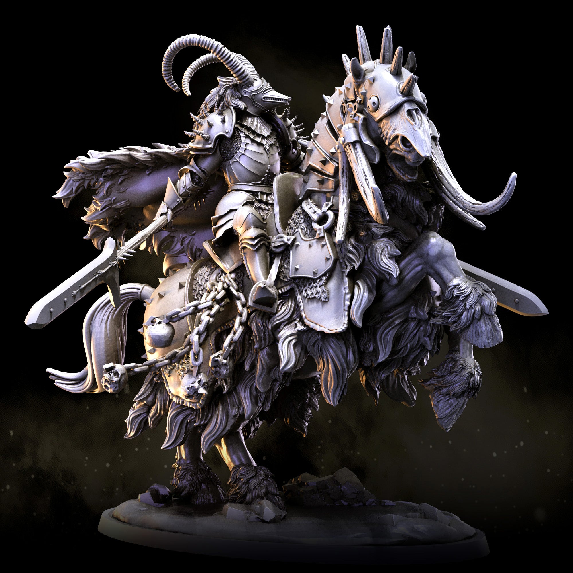 Beastsworn Champion on Horseback | Knights of the Beast