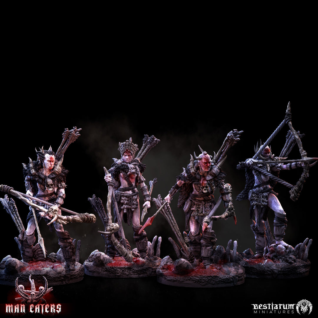 Fleshmad Hunters | Man Eaters | Bestiarum | Miniatures D&amp;D Wargaming DnD