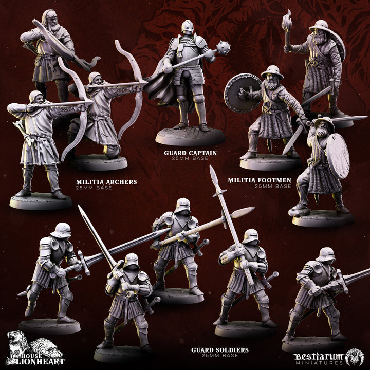 Medieval Knight Warband Set | House Lionheart
