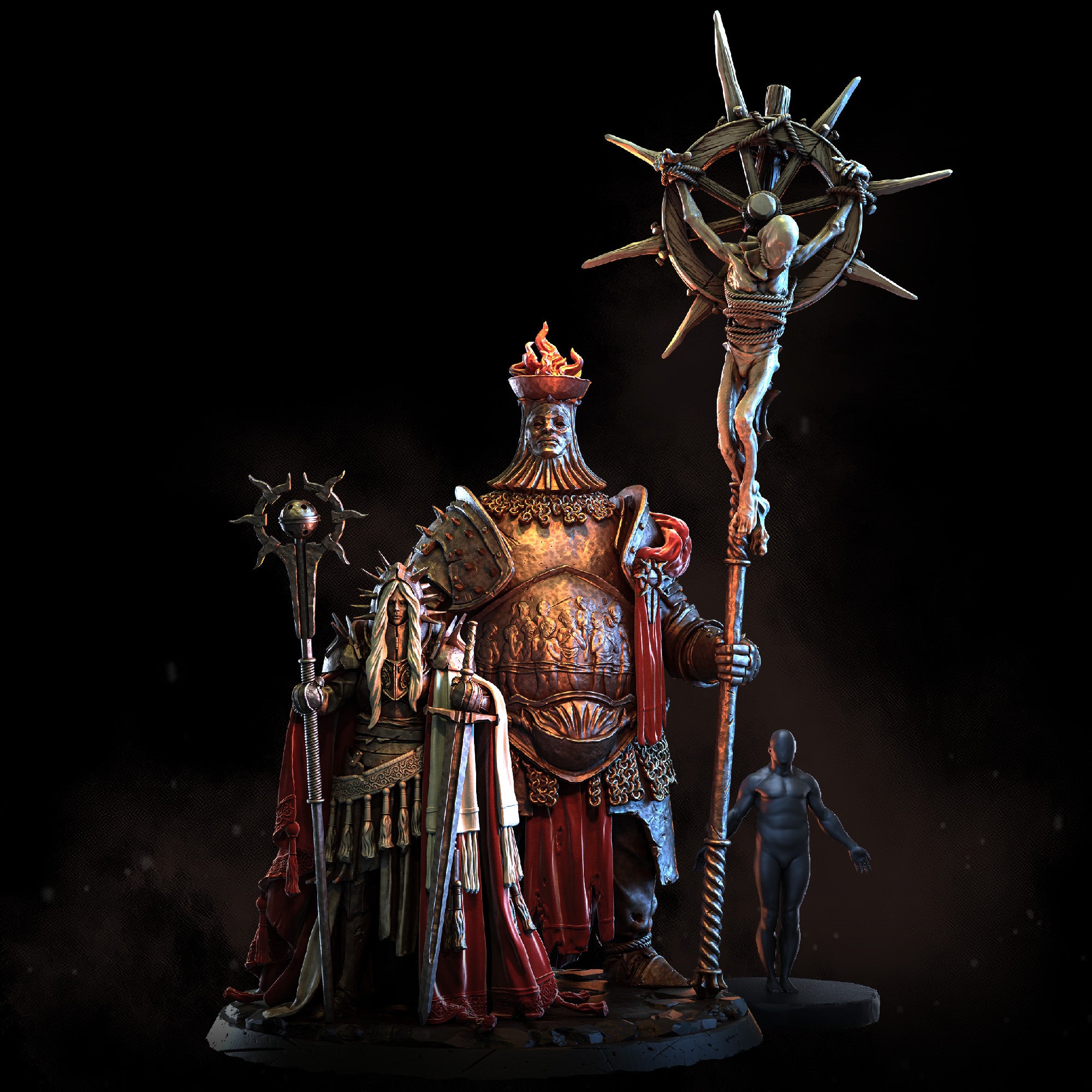 The Iron Maiden & Flame Bodyguard | STL | Penitent Crusade