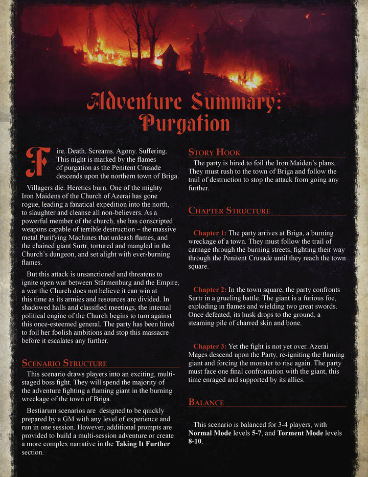 Purgation - Penitent Crusade | 5E Adventure
