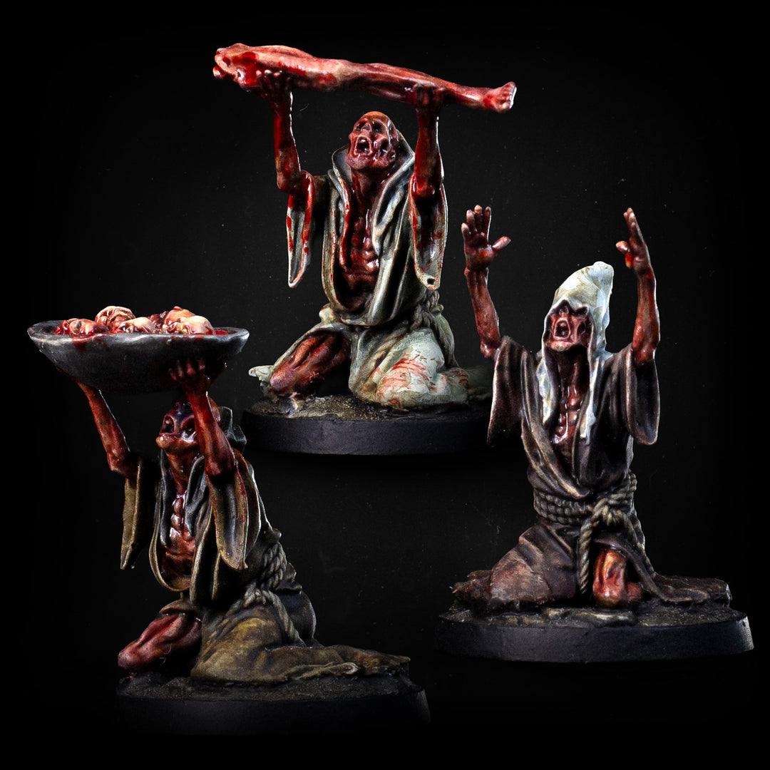Praying Cultists | STL | Tormentor Cults