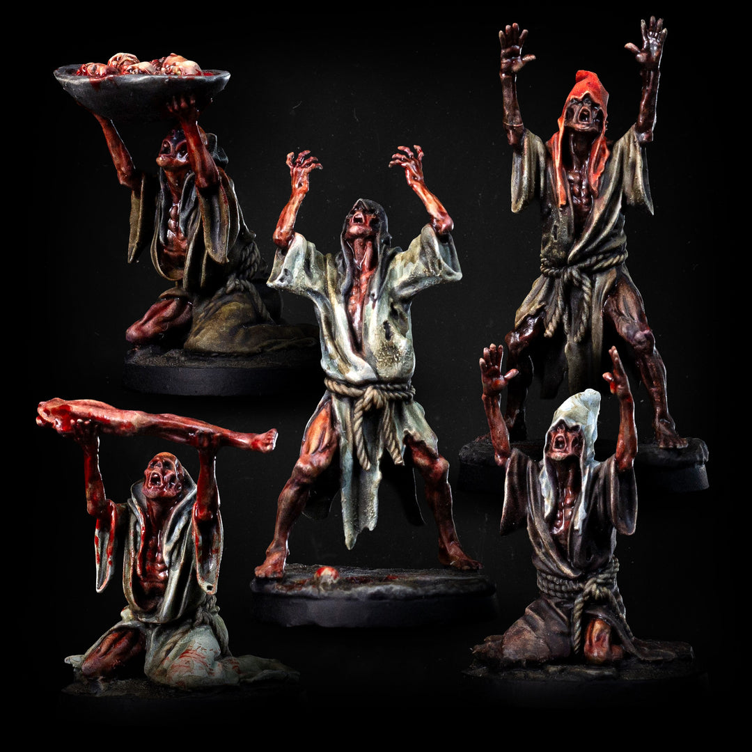 Praying Cultists | STL | Tormentor Cults