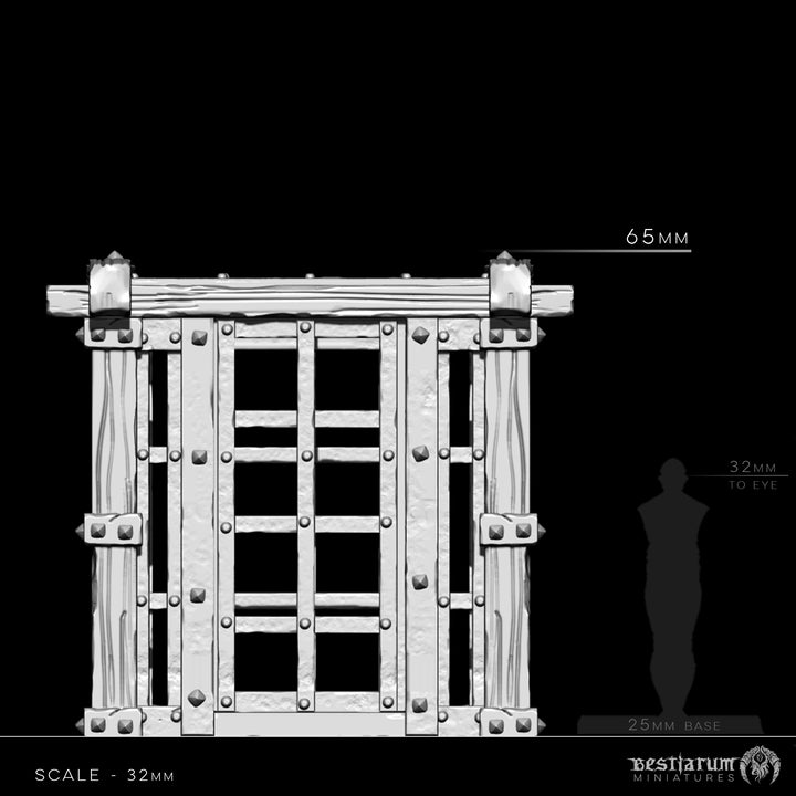 Prison Cages | STL | Unaligned
