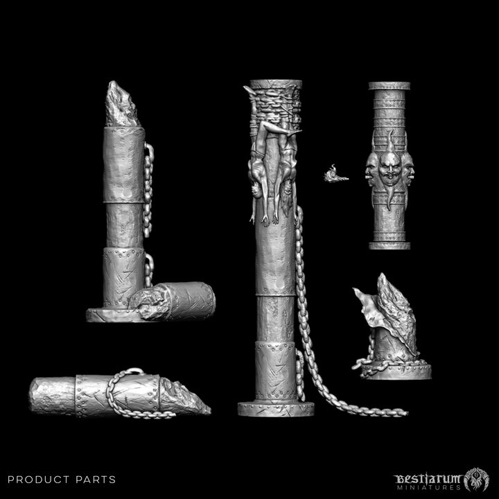 Prison Columns | STL | Unaligned