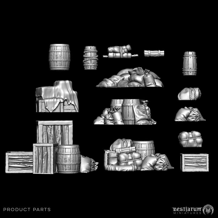 Sacks and Crates | STL | Unaligned