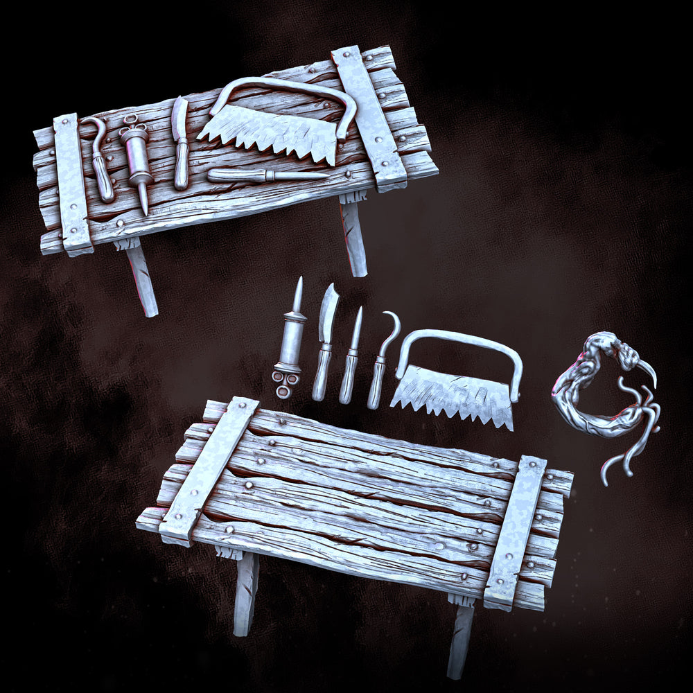 Table and Surgical Tools | Unaligned