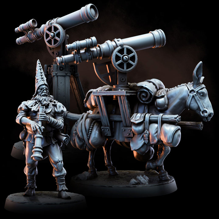 Expedition Cartographer with Donkey | STL | Penitent Crusade