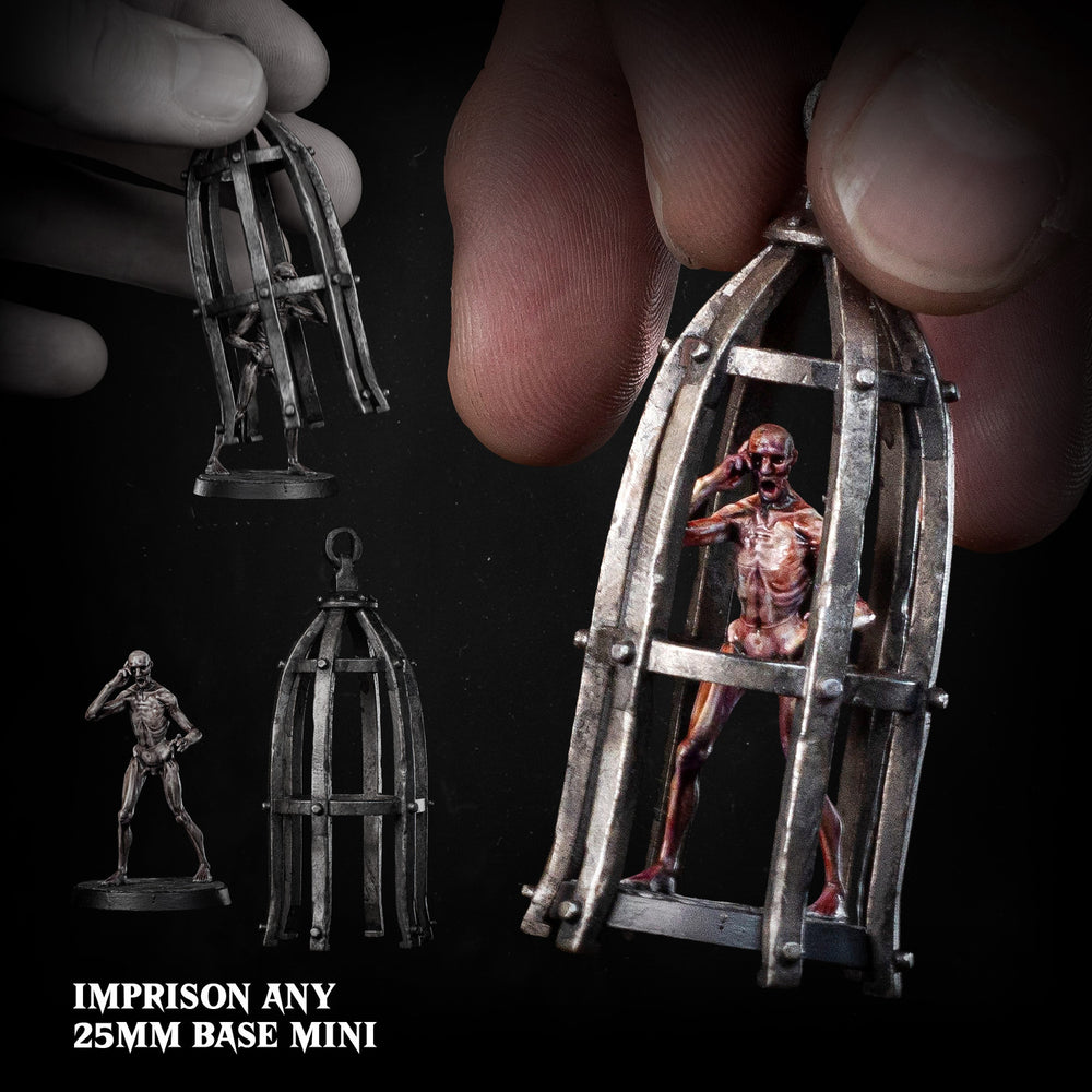 Hanging Gibbet Cages | STL | Unaligned