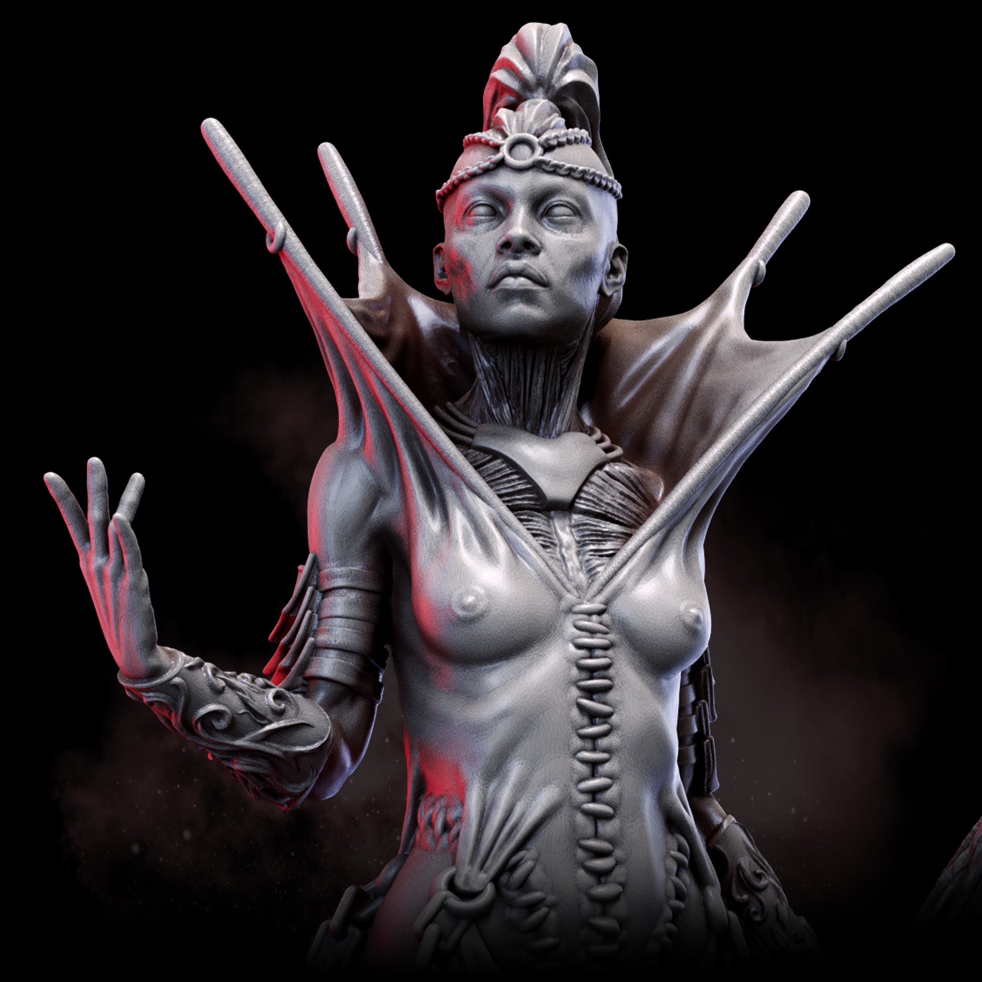 Vyxra, the Charnel Sorceress | STL | The Anatomists