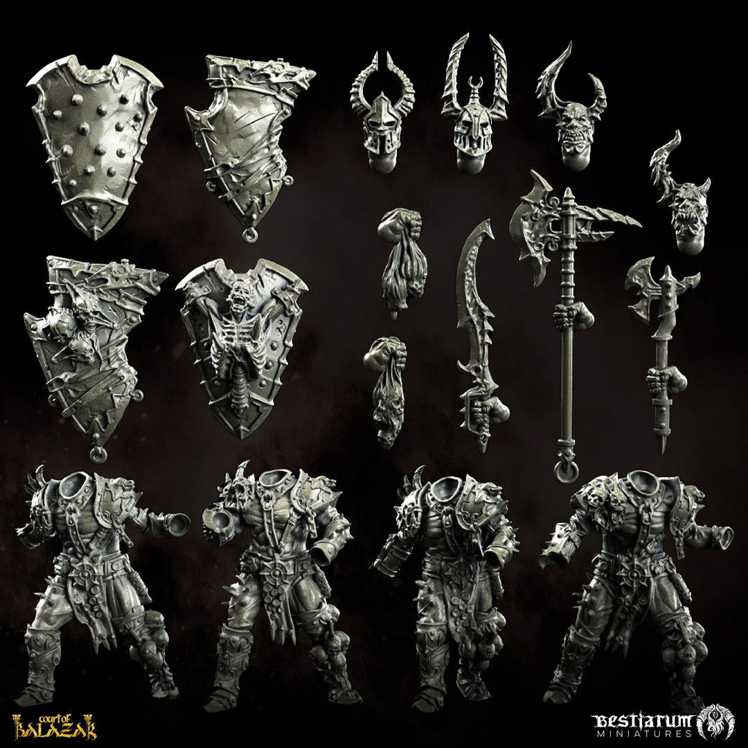 Exaltator Warriors - Modular | The Court of Balazar | Bestiarum | Miniatures D&amp;D Wargaming DnD