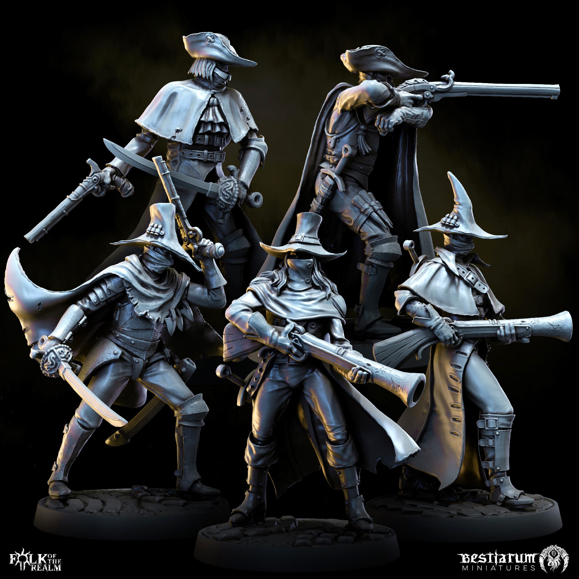 Witch Hunter Warband Set | Folk of the Realm – Bestiarum Games
