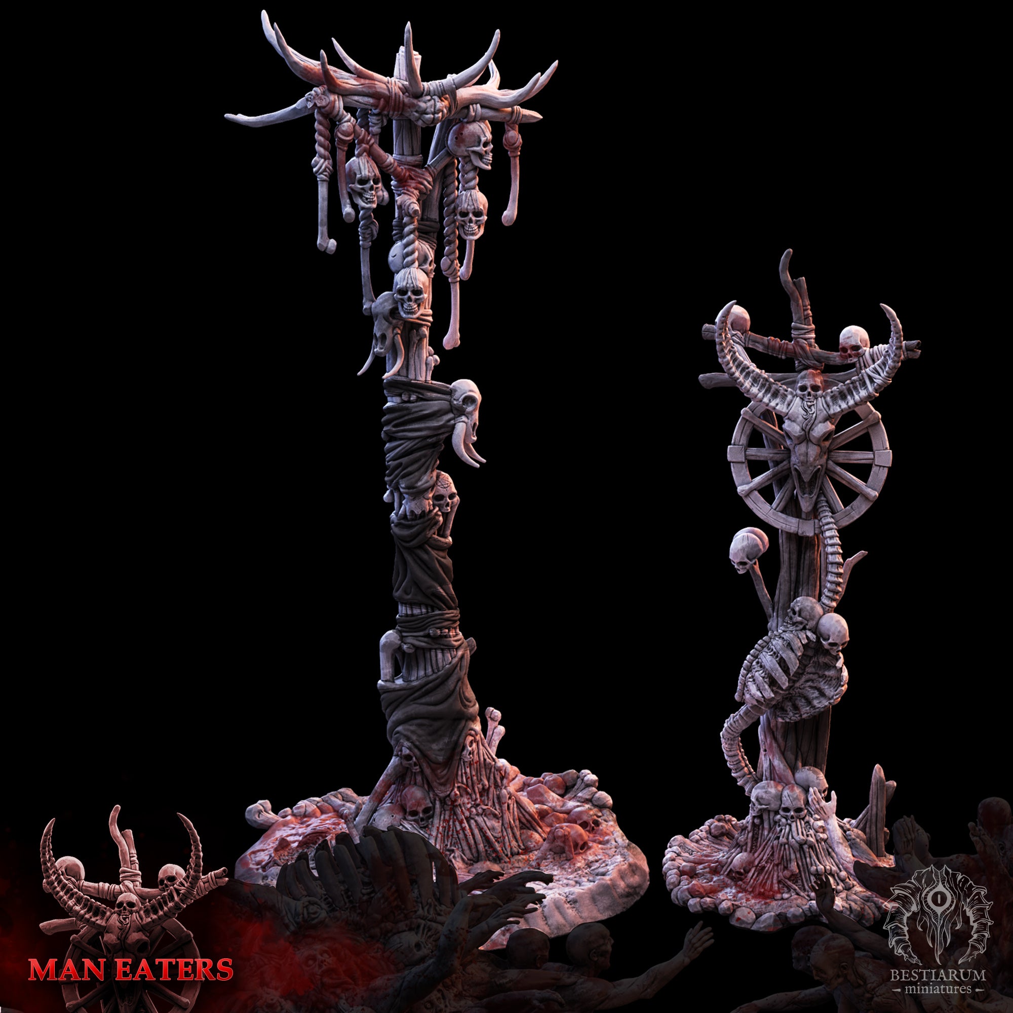 Bone Totems | Man Eaters | Bestiarum | Miniatures D&D Wargaming DnD