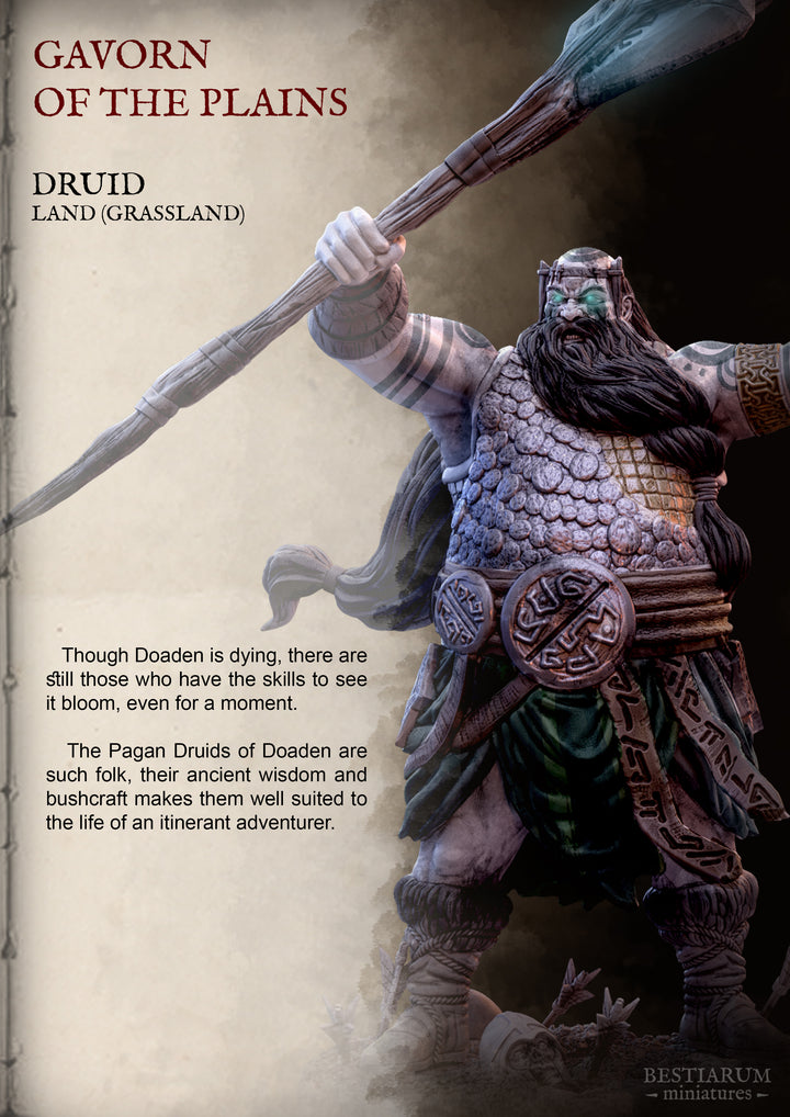 Druid Gavorn | Wrath of the Wild | Bestiarum | Miniatures | D&amp;D | Wargaming | DnD