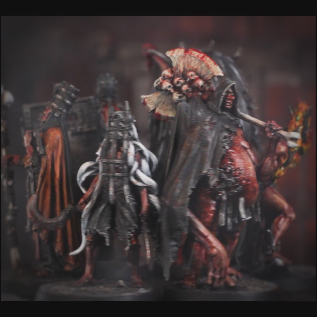 Pain Cult Leaders Set | Tormentor Cults – Bestiarum Games