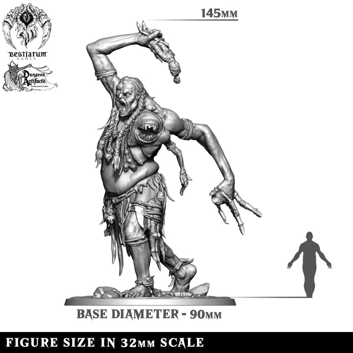 Ettin 2 | Accursed Ettin | Bestiarum | Miniatures D&amp;D Wargaming DnD