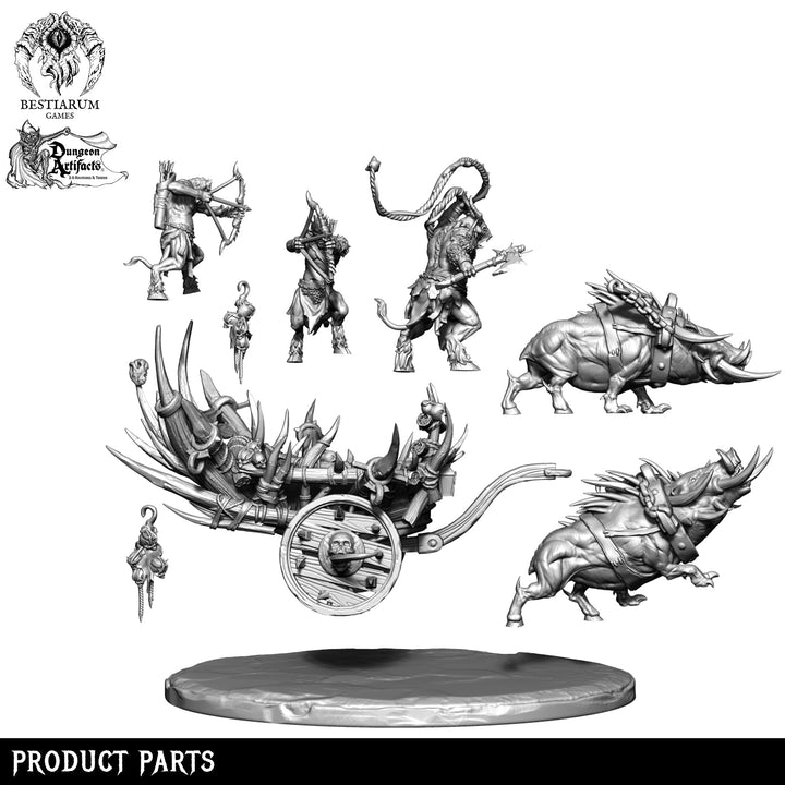 Capra Chariot | Beastmen | Bestiarum | Miniatures D&amp;D Wargaming DnD