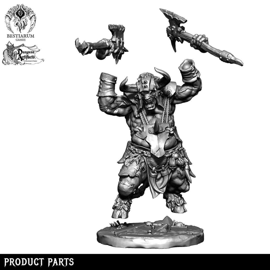 Aurox Battlesmith | Beastmen | Bestiarum | Miniatures D&amp;D Wargaming DnD