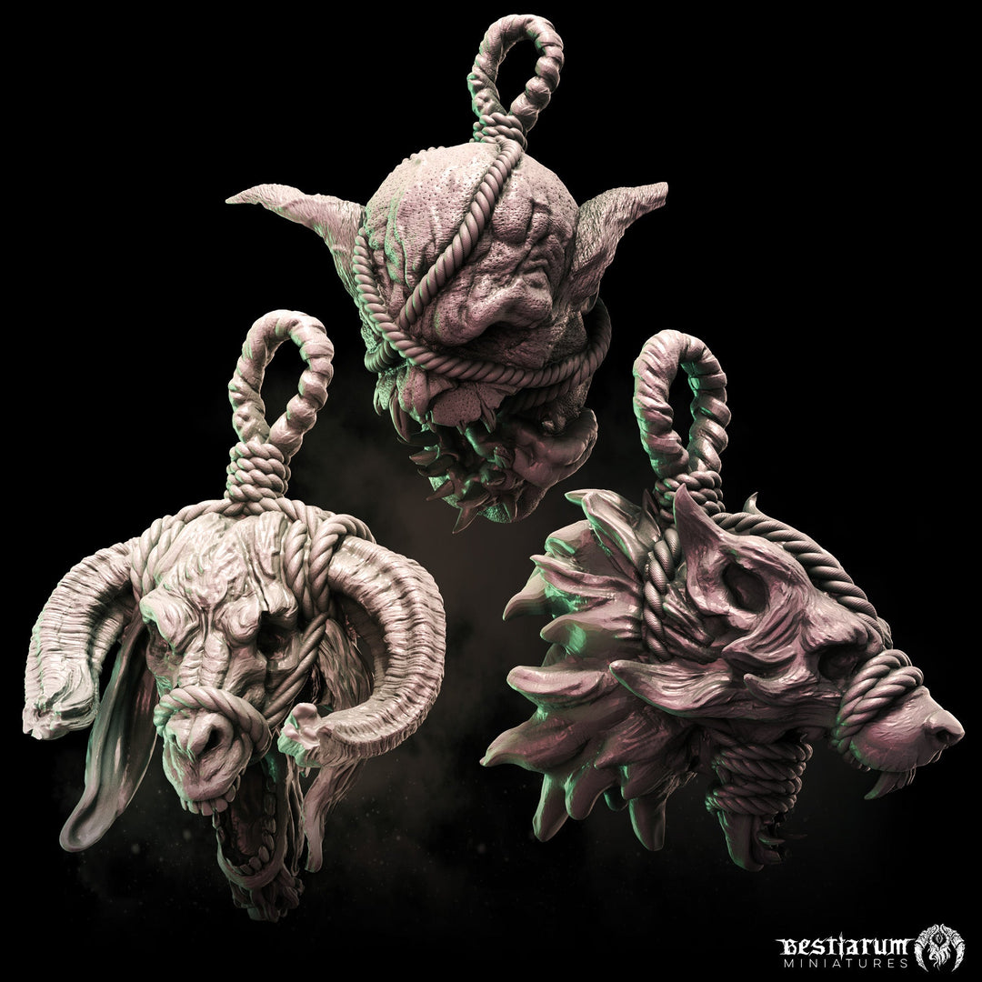 Monstrous Trophy Christmas Baubles | STL | Seasonal
